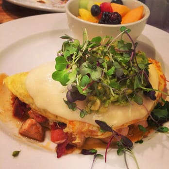 Iron Rooster - California omelette. Very cheesy, with cheese inside and on top.  not as good as their crab cakes though... - Cocktail Bars Near Me - Annapolis, Maryland