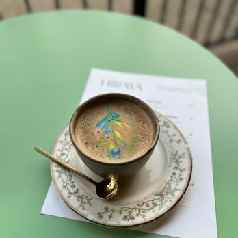 Hiraya Cafe  - Rainbow latté - Filipino Near Me - Washington, DC, District of Columbia