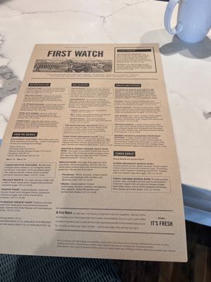 Menu photo 4 First Watch Bradenton, FL