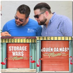 7 Days Garage Sale - Owner of 7 Days Garage Sale Yorgen Ugalde and his cousin Christian Fernandez on Storage Wars Miami.