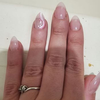 Nail Studio - Loving the light pink/clear! Went totally different then my normal teal. First time here!! - Nail Salons Near Me - Concord, North Carolina Nail Studio - Loving the light pink/clear! Went totally different then my normal teal. First time here!! - Nail Salons Near Me - Concord, North Carolina