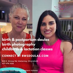BWS Doulas - April Kline, MS, Certified Professional Midwife, IBCLC and Jodi Cunningham, PHD
Co-owners of BWS Doula Agency