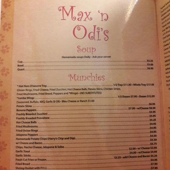 Max and Odi's - the menu for the restaurant - Pizza Near Me - Glassport, Pennsylvania Max and Odi's - the menu for the restaurant - Pizza Near Me - Glassport, Pennsylvania