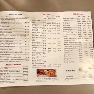 Menu photo 3 SS Lobster Ltd Fitchburg, MA Menu photo 3 SS Lobster Ltd Fitchburg, MA