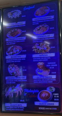 Menu photo 2 Taqueria Mariscos Concord, CA