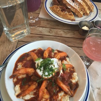 Sweet Chick - Shrimp and grits. Chicken and Waffles. And "The Purple Drink" - Breakfast & Brunch Near Me - Brooklyn, New York