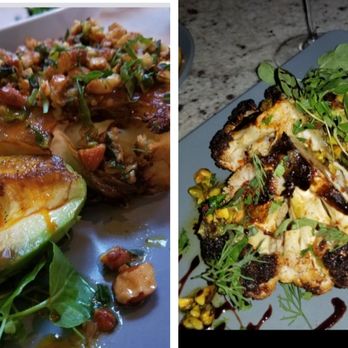 Town Hall - Cauliflower Steak in July, the right is cauliflower steak tonight. Horrible. - New American Near Me - Jacksonville, Florida Town Hall - Cauliflower Steak in July, the right is cauliflower steak tonight. Horrible. - New American Near Me - Jacksonville, Florida