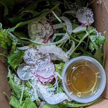 Lupo - spring greens salad w shaved radish and i think fennel - Pizza Near Me - Seattle, Washington Lupo - spring greens salad w shaved radish and i think fennel - Pizza Near Me - Seattle, Washington