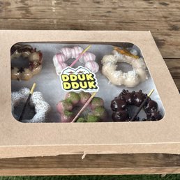 1/2 dozen - maple bacon, vanilla, coconut, churro, raspberry matcha, chocolate
