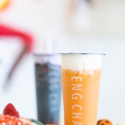 Feng Cha - Spring Branch - Thai Milk Tea w/ milk foam and boba