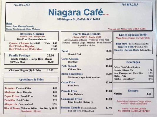 Menu photo 4 Niagara Cafe Buffalo, NY
