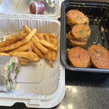 Mazzat - Falafel Sandwich, Garlic Lemon Potatoes (v)lemon - Tapas Bars Near Me - Brooklyn, New York