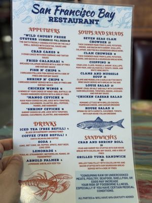 Menu photo 1 San Francisco Bay Restaurant Paradise, NV