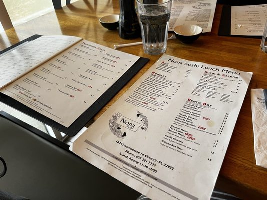 Menu photo 1 Nona Sushi Orlando, FL Menu photo 1 Nona Sushi Orlando, FL