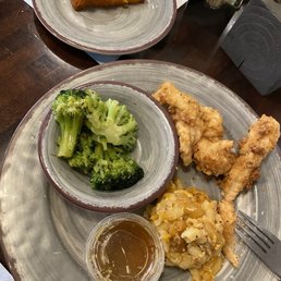 Chicken dinner included cake. Add beverage, under $15. Sauce on the side as requested . Chicken dinner included cake. Add beverage, under $15. Sauce on the side as requested .