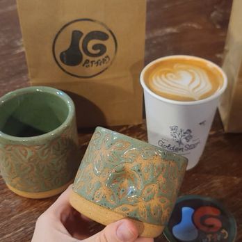 Golden State Coffee Roasters - IG Pottery plus Campfire Latte :) - Coffee Roasteries Near Me - Placentia, California Golden State Coffee Roasters - IG Pottery plus Campfire Latte :) - Coffee Roasteries Near Me - Placentia, California