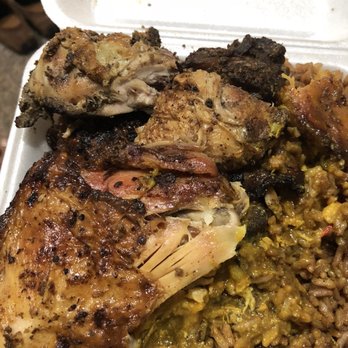Jerkin Chicken Restaurant - Jerkin Chicken is pretty amazing. Btw $13 for all this. - Caribbean Near Me - Jersey City, New Jersey