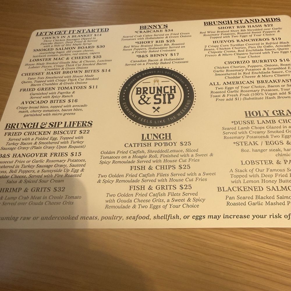 Brunch & Sip - Menu - Coffee & Tea Near Me - Phoenix, Arizona