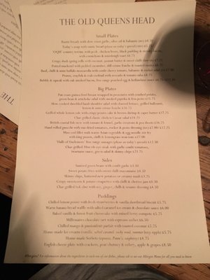Menu photo 1 Old Queen's Head High Wycombe, BKM Menu photo 1 Old Queen's Head High Wycombe, BKM