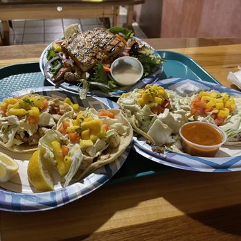 Coconuts Fish Cafe - Fish tacos, Kalua Pork tacos, Grilled Mahi Mahi Salad - Seafood Near Me - Kihei, Hawaii