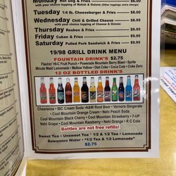 19/98 Grill - Menu