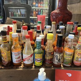 All the hot sauces your heart could want. All the hot sauces your heart could want.