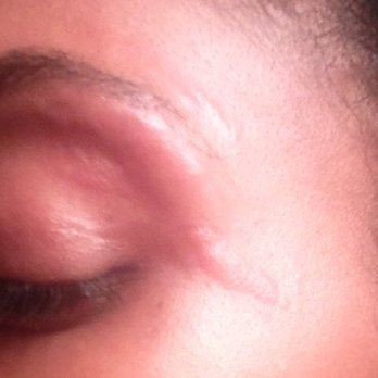Designer Brows - Last night after threading. This had never happened before. They must have some cheap "our customers are cheap" thread. Go somewhere else. - Eyelash Service Near Me - Raleigh, North Carolina