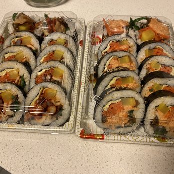 Lim's Kitchen - Spicy Squid Kimbap () Spicy Tuna Kimbap( ) - Chicken Wings Near Me - Astoria, New York