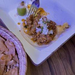 La Valentina - Al pastor. Edible but definitely did not taste like Al pastor