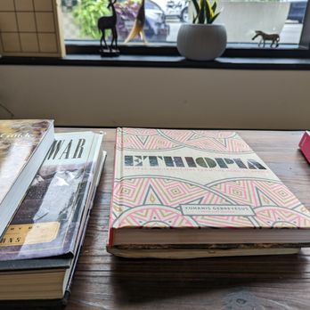 Addis Cafe - Coffee Table and Books - Coffee & Tea Near Me - Oak Park, Illinois