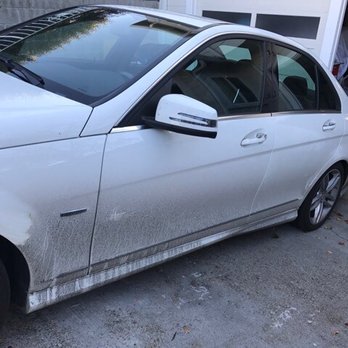 Dirty Details Auto Spa - Before (covered in Tar) - Auto Detailing Near Me - Belmont, California