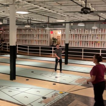 The Royal Palms Shuffleboard Brooklyn - Shuffleboard area - Cocktail Bars Near Me - Brooklyn, New York