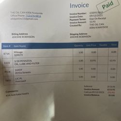The Oil Can - 53.95 for oil, lube, and filter but they put the same filter back on my truck.