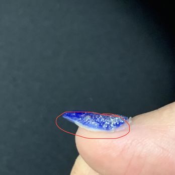 Veda Nails & Spa - Filed to reshape with electric drill after final glossy coat was already applied. - Nail Salons Near Me - North Richland Hills, Texas Veda Nails & Spa - Filed to reshape with electric drill after final glossy coat was already applied. - Nail Salons Near Me - North Richland Hills, Texas