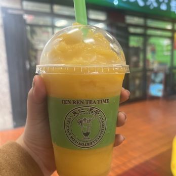 Ten Ren's Tea Time - Mango cooler - Coffee & Tea Near Me - Los Angeles, California Ten Ren's Tea Time - Mango cooler - Coffee & Tea Near Me - Los Angeles, California