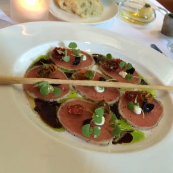 Ostra - Tuna carpaccio app. Excellent. - Seafood Near Me - Boston, Massachusetts Ostra - Tuna carpaccio app. Excellent. - Seafood Near Me - Boston, Massachusetts