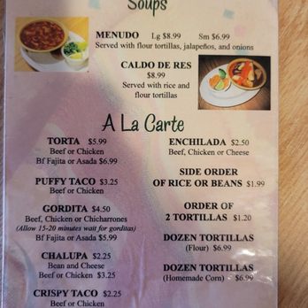 El Toro Mexican Food - Menu - Mexican Near Me - Universal City, Texas