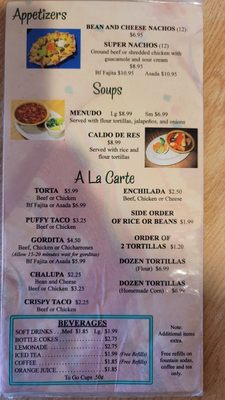 Menu photo 2 El Toro Mexican Food Universal City, TX
