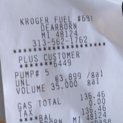 Kroger Fuel Center