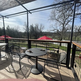 Clover Café - Back patio- plenty of seating on the deck or down below - Cafes Near Me - Oregon House, California Clover Café - Back patio- plenty of seating on the deck or down below - Cafes Near Me - Oregon House, California