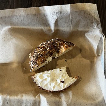 Peaberry Coffee House - Everything Bagel with Schmear - Desserts Near Me - Placentia, California Peaberry Coffee House - Everything Bagel with Schmear - Desserts Near Me - Placentia, California