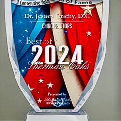 Jessica Grichy, DC - Dr. Jessica Grichy, D.C won "Best of Chiropractors Sherman Oaks Awards" in 2020, 2022, 2023 and 2024