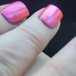 Forever Nails Spa - Can't hide the base and it turned the fuschia orange
