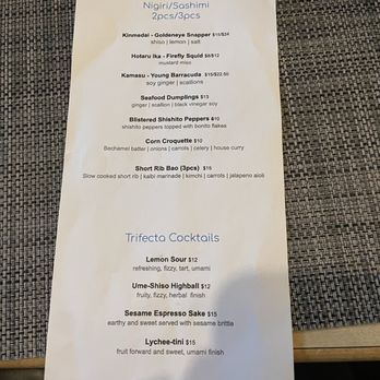 Trifecta - Menu as of 3/15/2025 - Sushi Bars Near Me - San Jose, California Trifecta - Menu as of 3/15/2025 - Sushi Bars Near Me - San Jose, California