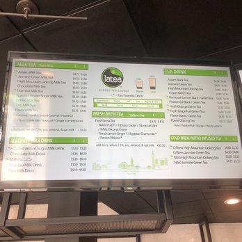 Latea Bubble Tea - Menu - Desserts Near Me - Culver City, California Latea Bubble Tea - Menu - Desserts Near Me - Culver City, California