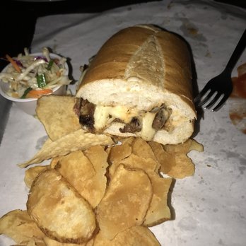 Copper Penny - Steak and bacon sandwich is great. Pic was after eating half. - American Near Me - Wilmington, North Carolina