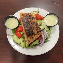 The Knightstown Restaurant - Grilled Salmon Salad - The Knightstown Restaurant