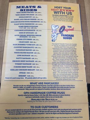 Menu photo 6 The Original Pancake House Savannah, GA Menu photo 6 The Original Pancake House Savannah, GA