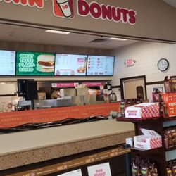 Dunkin' - Pretty standard. They have drive thru too.