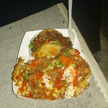 KoJa Kitchen - Umami fries and koja beef sandwich with sriracha! - Asian Fusion Near Me - Berkeley, California